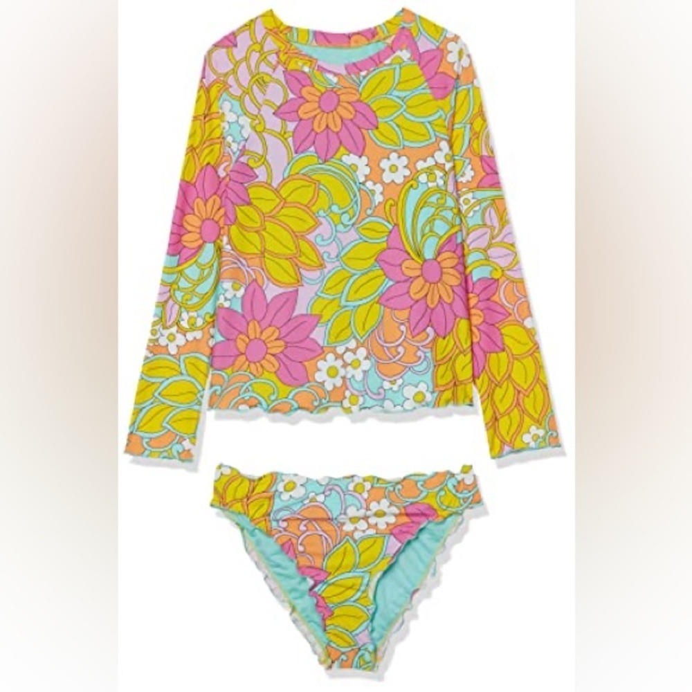 Hobie Girls Long Sleeve Bikini Top (No Bottom)